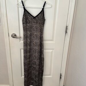 Y2K Vintage Leopard Print Slip Dress